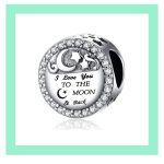 Love You to the Moon charm