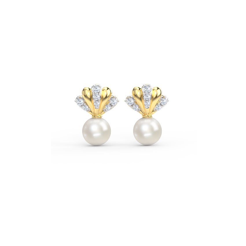 Shining Diva Pearl Stud Earring