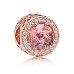 Pink rose gold bead zircon