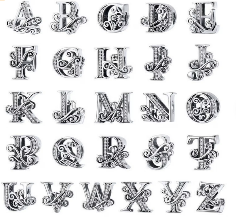 CLASSIC ALPHABETS charm