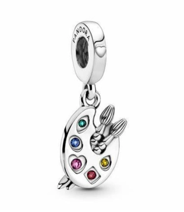 Artist's Palette dangle charm
