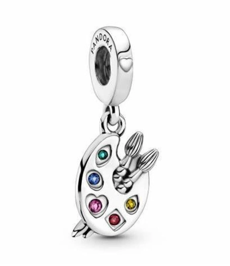 Artist's Palette dangle charm