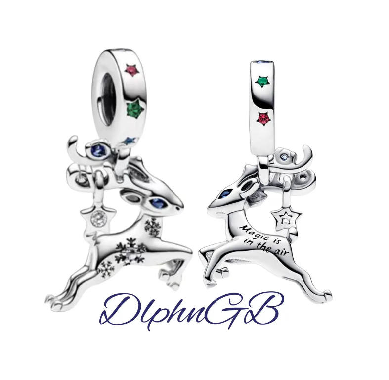 Christmas Reindeer dangle Charm