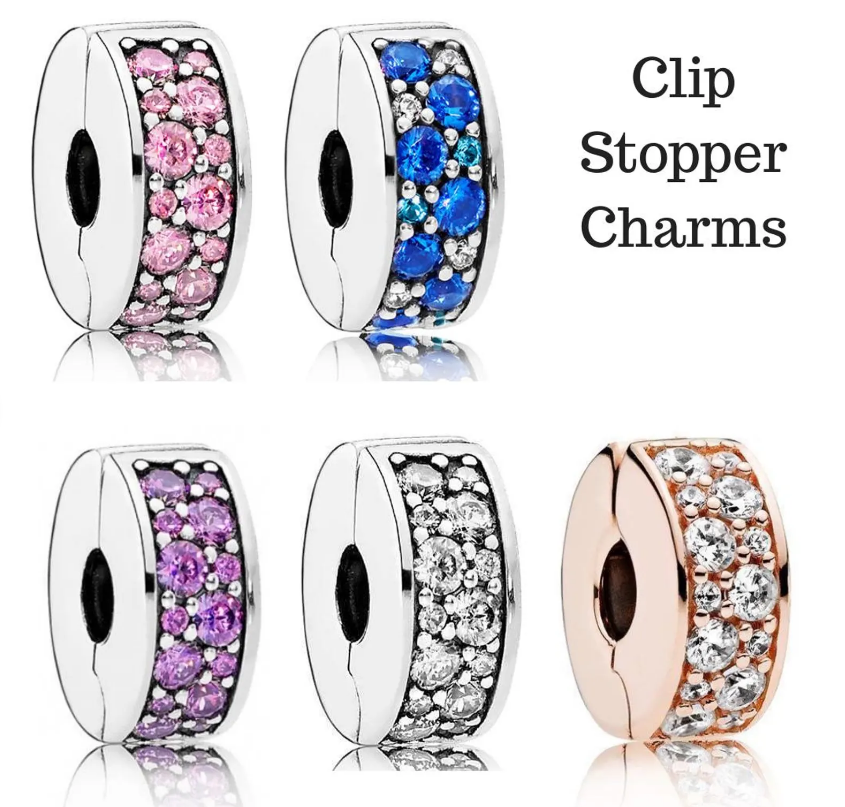 Stopper clips charms