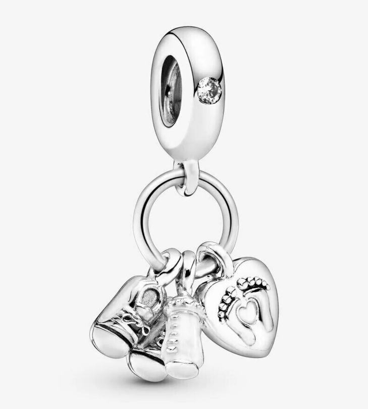 BABY BOTTLE SHOES dangle charm