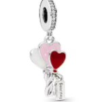 Birthday Balloon heart charm