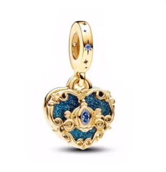 Cinderella Carriage Heart charm