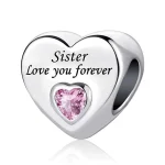 Sister love you forever charm