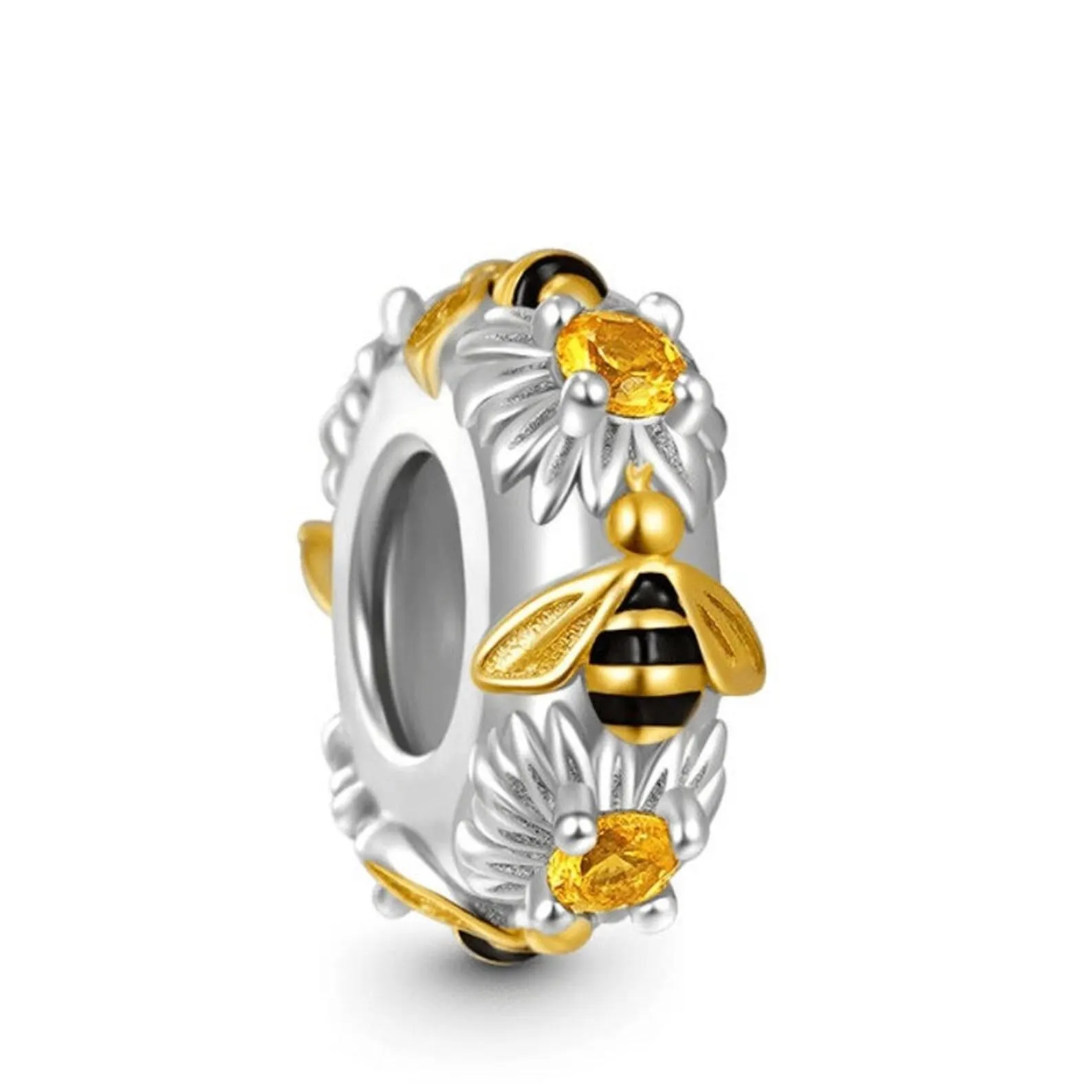 Dancing Honey Bees Stopper charm